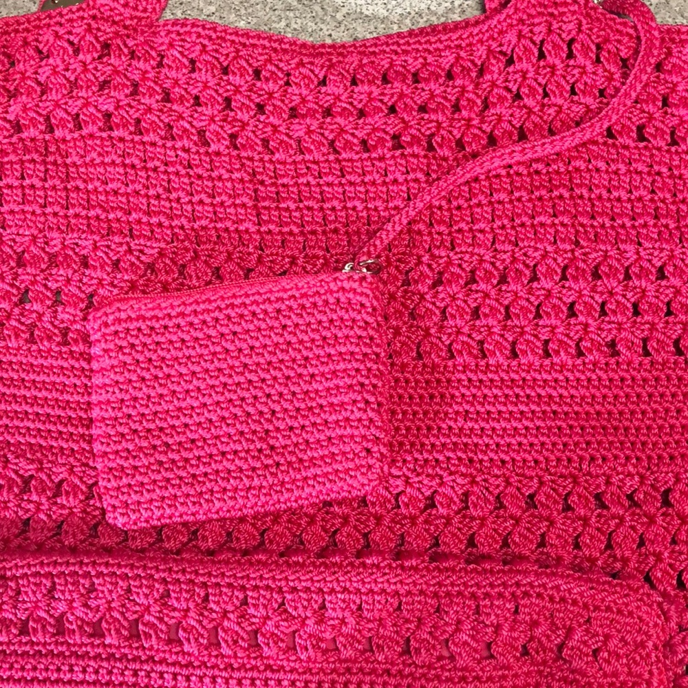 The SAK Crochet Large Sling Crossbody Hobo Bag